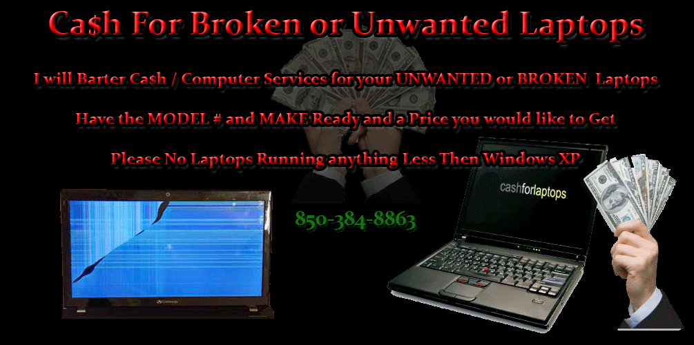 C.a..h for broken and unwanted laptops!! Pensacola Fishing Forum