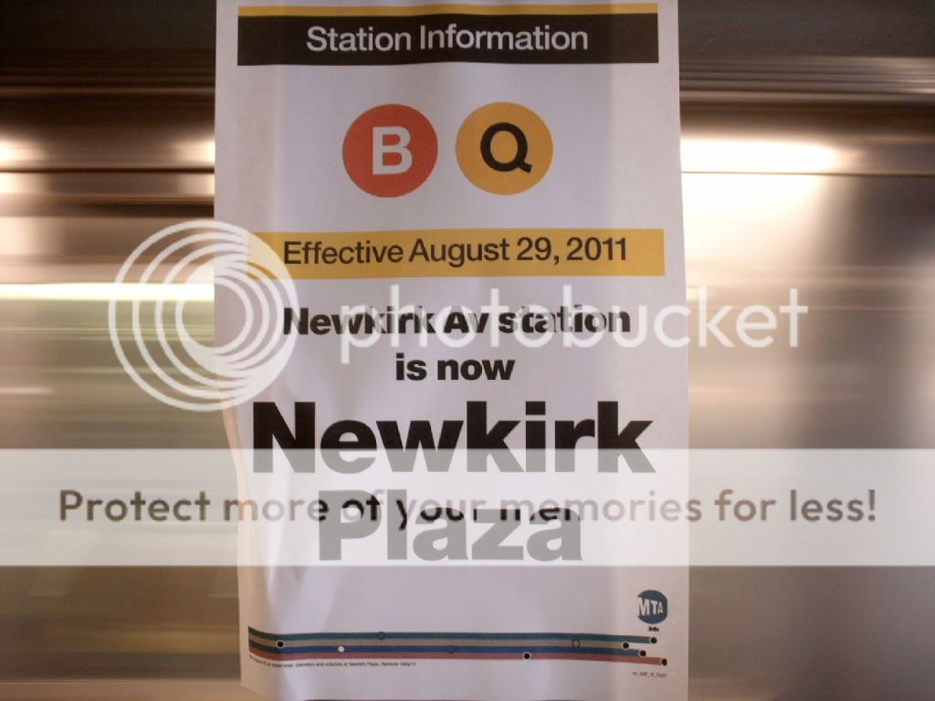 Newkirk Avenue on the (B)(Q) is now Subway Photos & Videos NYC